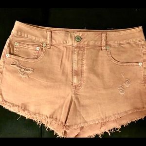 Pink American Eagle Jean Shorts